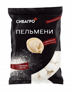 ПЕЛЬМЕНИ С МРАМОРНОЙ СВИНИНОЙ И ГОВЯДИНОЙ, 800г